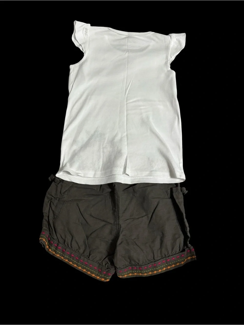 Gymboree White & Pink Elephant Two-Piece  Set